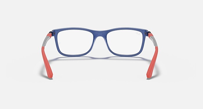 Ray-Ban Eyeglasses Children Rb1549 Optics Kids Prescription - Sand Blue Frame Clear Lenses 46-16 Polarized