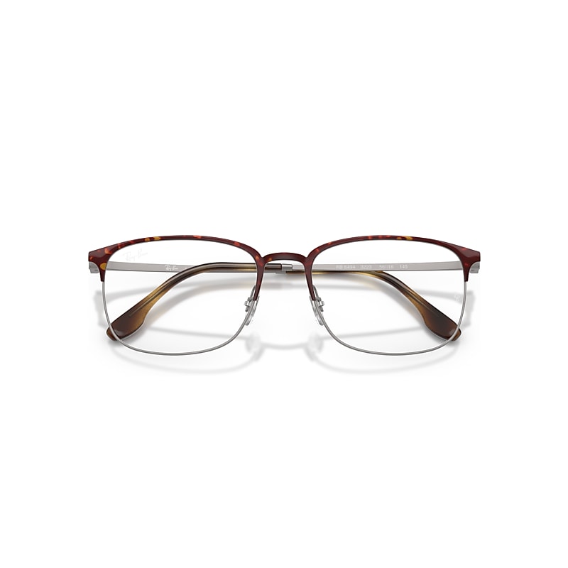 Ray Ban Rb6494 Optics Eyeglasses Matte Gunmetal Frame Clear Lenses Polarized 54-18 In Gray