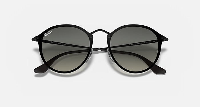 BLAZE ROUND Sunglasses in Black and Grey Gradient - RB3574N | Ray-Ban®