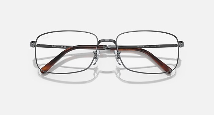 Ray-Ban Eyeglasses Rb3717 Optics Black Frame Clear Lenses
