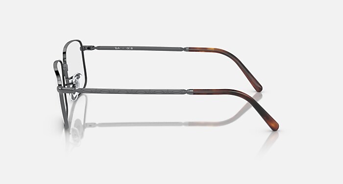 Ray-Ban Eyeglasses Rb3717 Optics Black Frame Clear Lenses