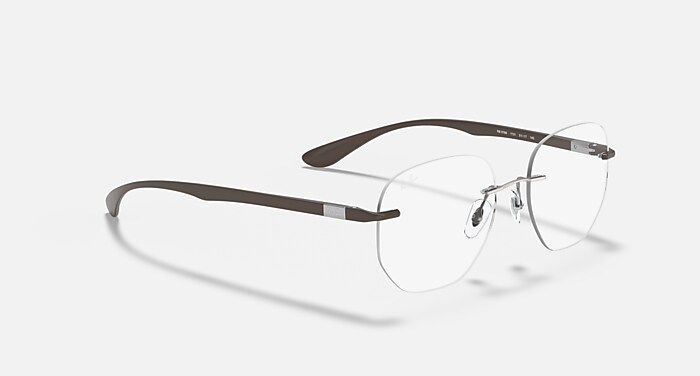 RayBan サングラス RB8766 OPTICS Eyeglasses with Light Brown Frame - RB8766