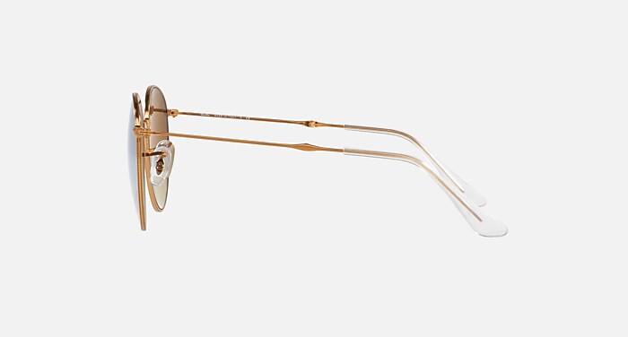 ROUND METAL FOLDING Sunglasses in Bronze-Copper and Lilac