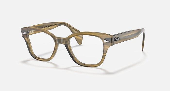 洋書 ROBUCHON RB0880 OPTICS Eyeglasses with Striped Yellow Frame - RB0880