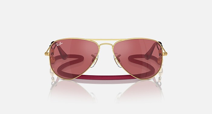 AVIATOR KIDS Sunglasses in Arista Gold and Red Hiper 8 