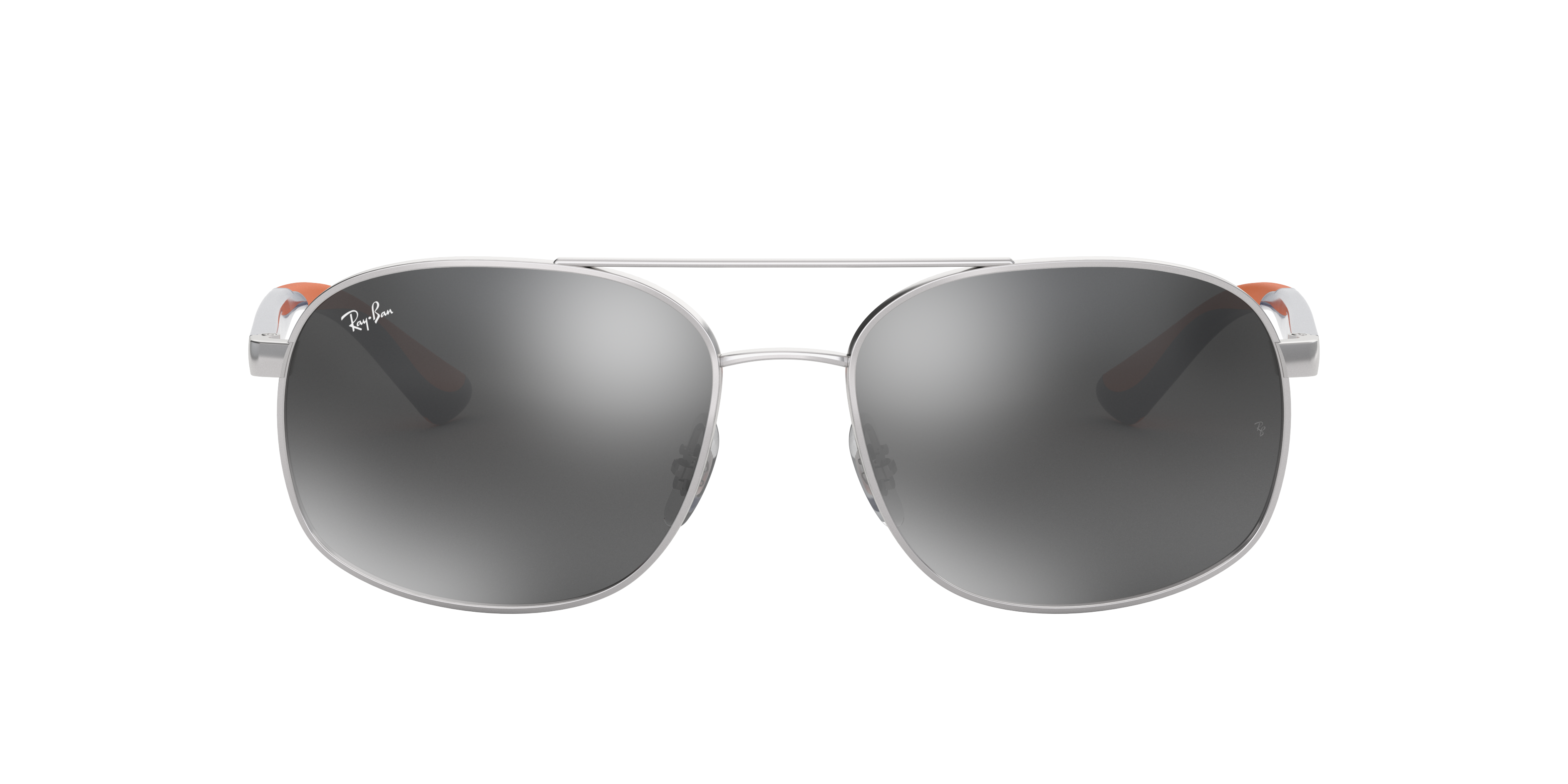 小物 Ray-Ban SUNGLASSES 0RB3593 POLARIZED RB3593 Sunglasses in Silver and Grey Mirror Silver Gradient