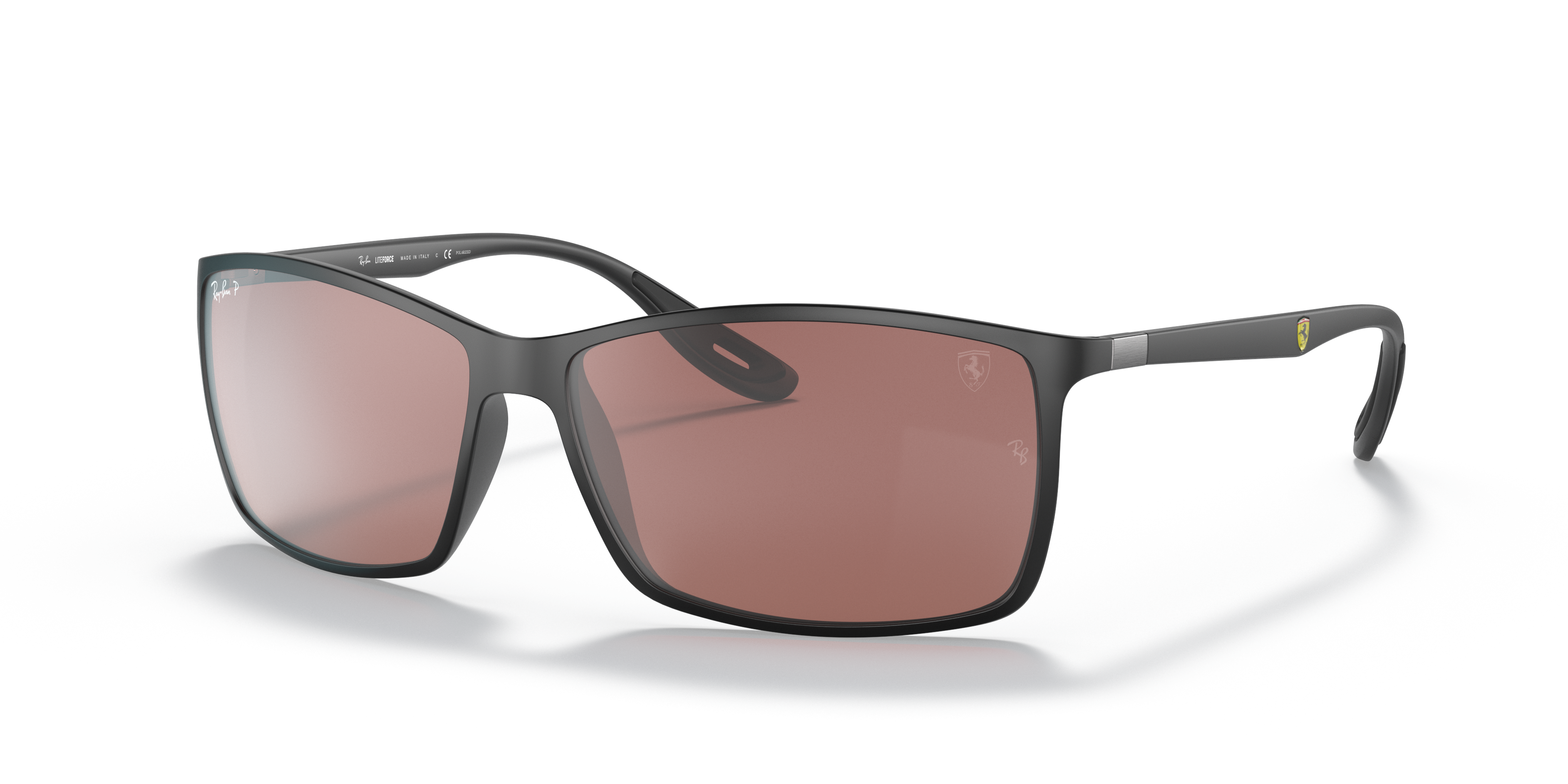 RB4179M SCUDERIA FERRARI COLLECTION Matte Black Frame Purple/Silver Lenses 60-13