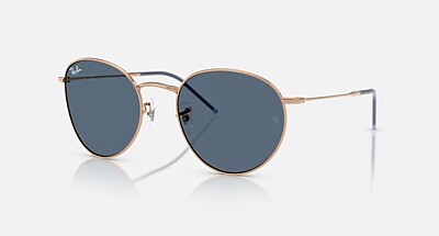 Ray-Ban Sunglasses Unisex Round Reverse - Arista Gold Frame Green Lenses 53-21