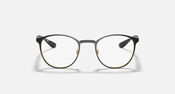 Ray-Ban Eyeglasses Unisex Rb6355 Optics Prescription - Gold Frame Clear Lenses 50-20 Polarized