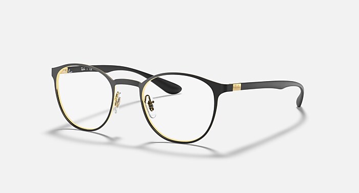 Ray-Ban Eyeglasses Unisex Rb6355 Optics Prescription - Gold Frame Clear Lenses 50-20 Polarized