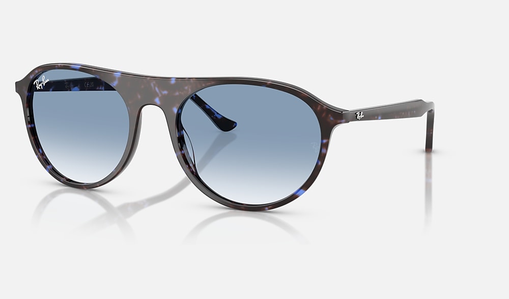RB2215 Sunglasses in Havana Blue Turtle and Clear Gradient