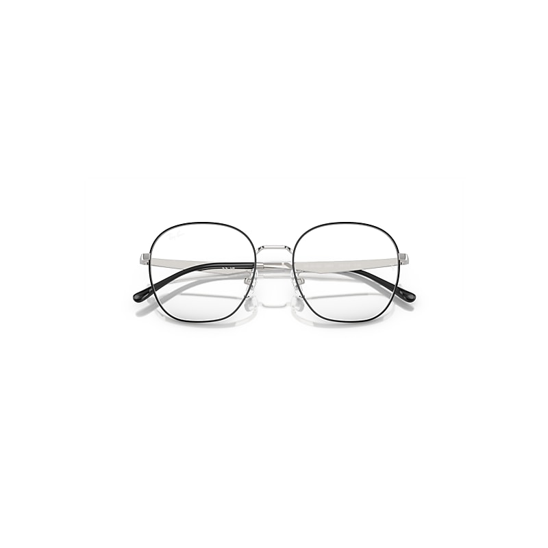 Ray Ban Rb6515d Optics Eyeglasses Silver Frame Demo Lens Lenses Polarized 54-19 In Silver