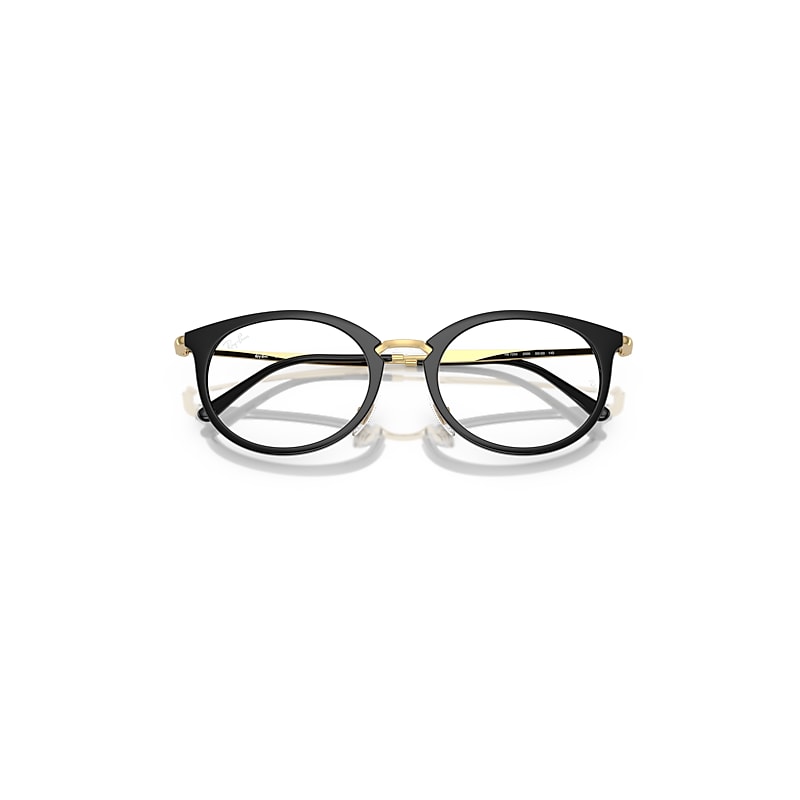 Ray Ban Rb7255 Optics Eyeglasses Arista Gold Frame Clear Lenses Polarized 53-20 In Arista Gold