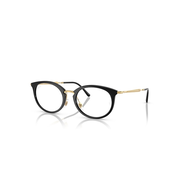 Ray Ban Eyeglasses Unisex Rb7255 Optics - Arista Gold Frame Clear Lenses Polarized 51-20 In Arista Gold