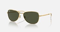 RayBan Arista 金 绿色 纯色