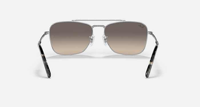 Ray-Ban Sunglasses Unisex New Caravan - Silver Frame Grey Lenses 55-15