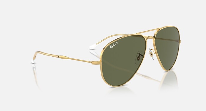 OLD AVIATOR Sunglasses in Arista Gold and Green RB3825 Ray-Ban® AU
