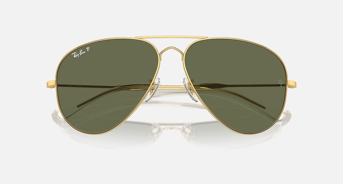 Ray-Ban Sunglasses Unisex Old Aviator - Black Frame Grey Lenses 58-14