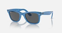 RayBan 蓝色条纹照片 深灰色 纯色