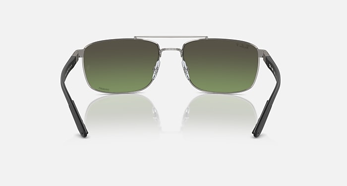 Ray-Ban Sunglasses Unisex Rb3737 Chromance - Black Frame Green Lenses 60-18 Polarized