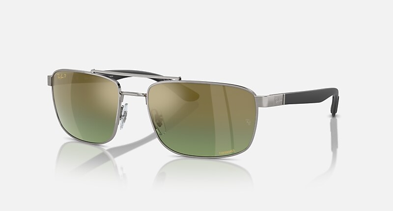 RB3737 CHROMANCE Sonnenbrillen in Gunmetal und Grün & Gold 