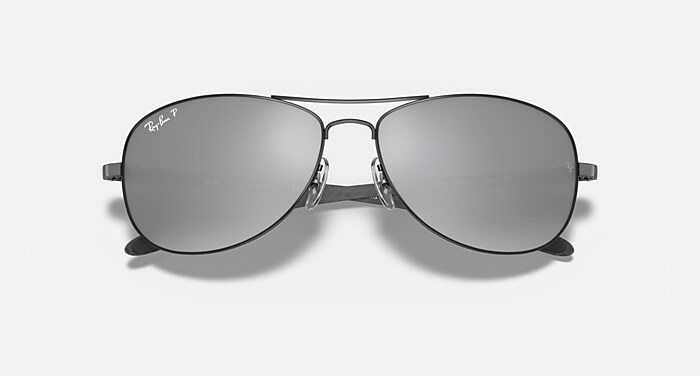 RB8301 Sunglasses in Gunmetal and Polarized Silver Mirror  display picture 2
