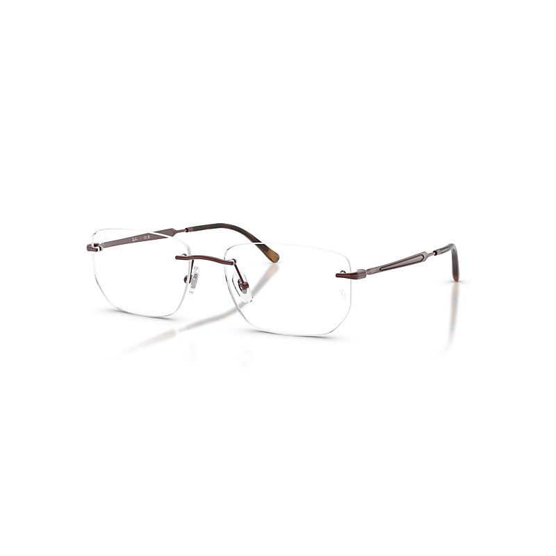 Ray-Ban Eyeglasses   Optics - Bordeaux Frame Clear Lenses Polarized 54-17, RB3768V