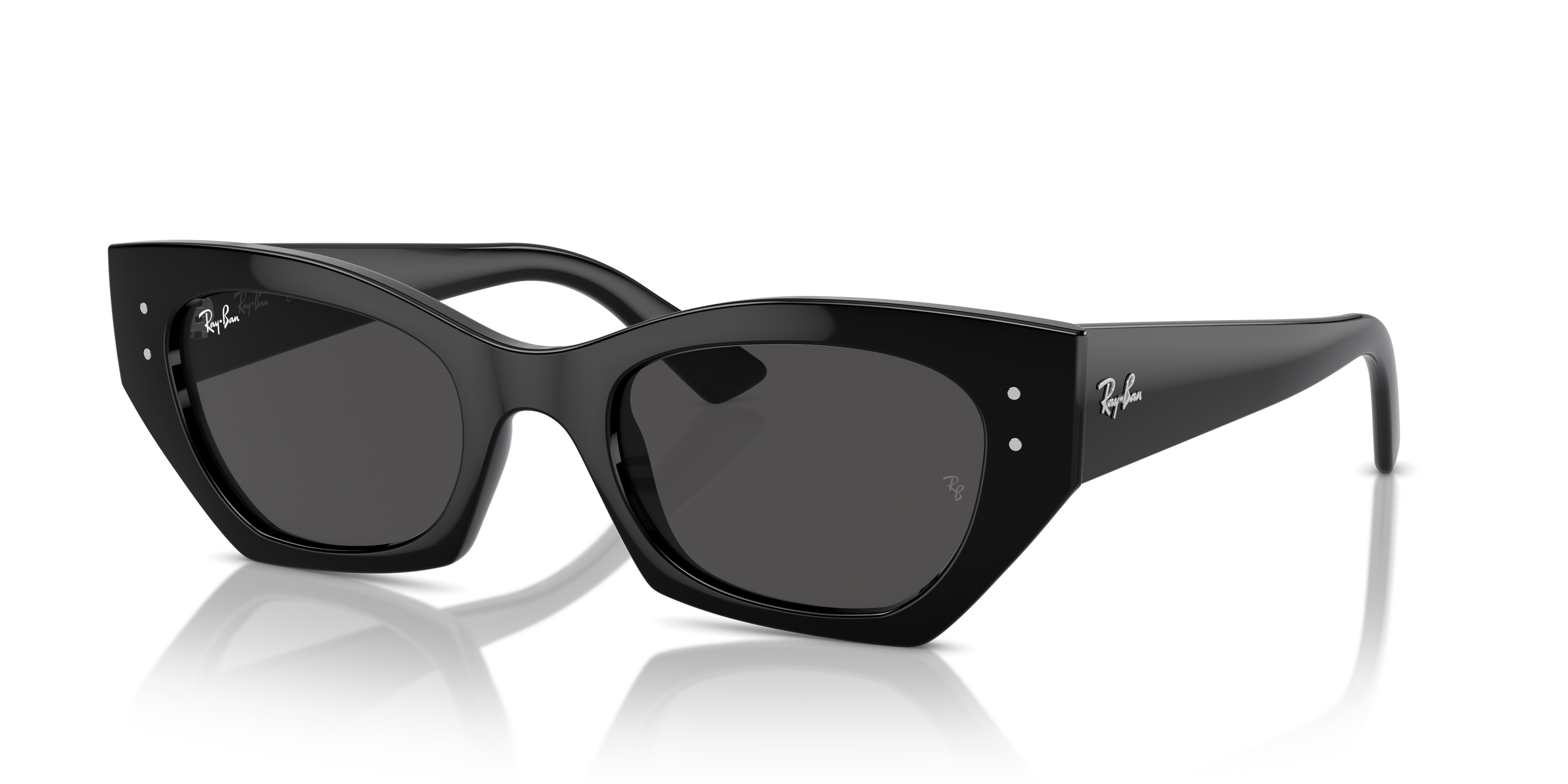 ZENA BIO-BASED Polished Black Frame Dark Grey Lenses 52-22