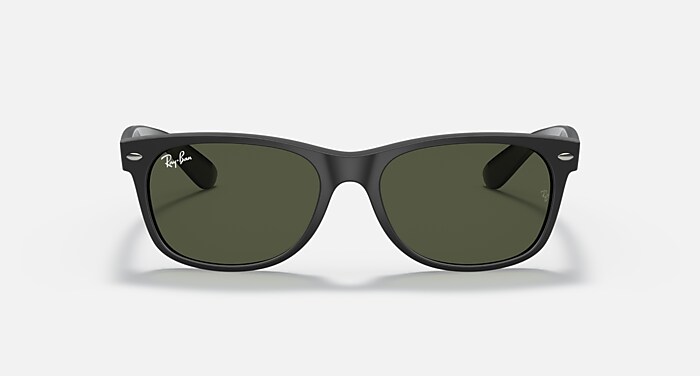 Ray-Ban Sunglasses Unisex New Wayfarer Color Mix - Black Frame Green Lenses 58-18