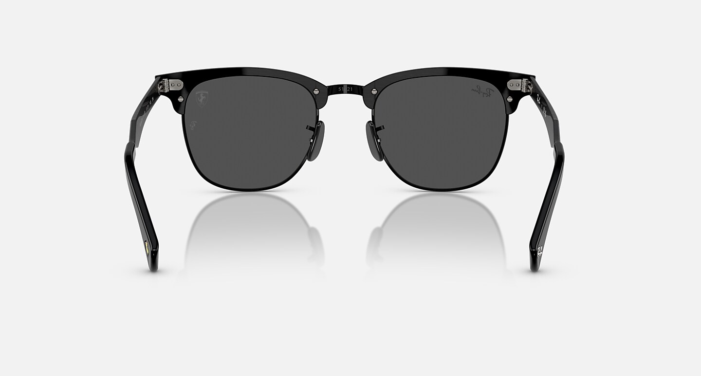 Ray-Ban Sunglasses Unisex Rb3807m Scuderia Ferrari Collection - Brushed Black Frame Grey Lenses 51-21