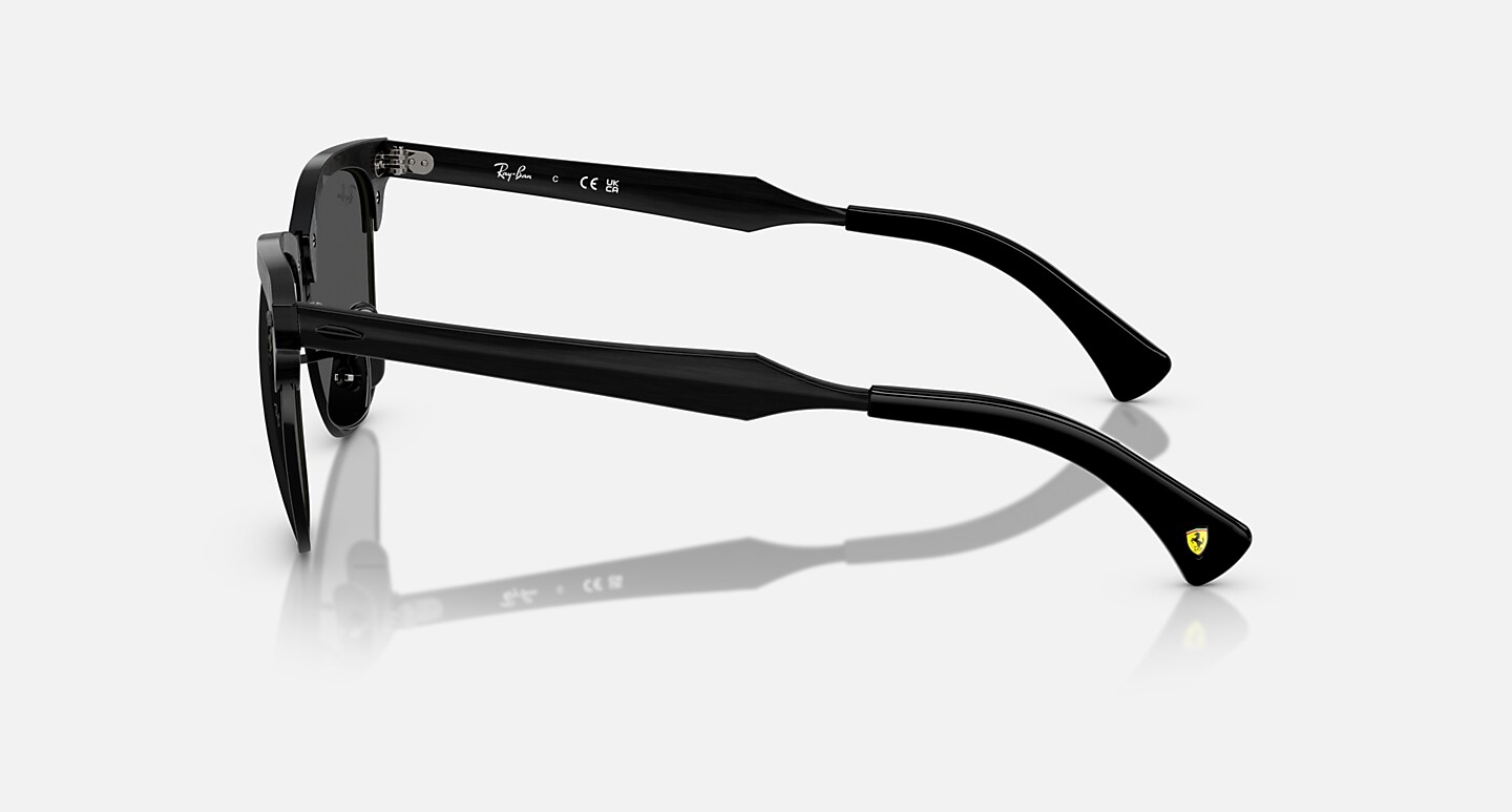 Ray-Ban Sunglasses Unisex Rb3807m Scuderia Ferrari Collection - Brushed Black Frame Grey Lenses 51-21