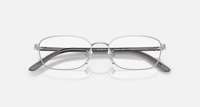 レイバン公式ストア】 Ray-Ban® RB6551D OPTICS メガネ | シルバー