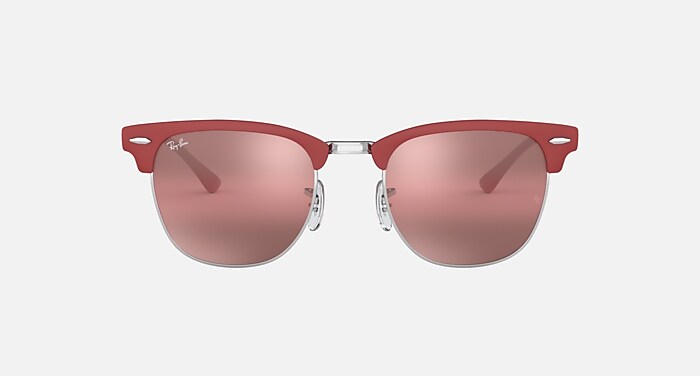 CLUBMASTER METAL Sunglasses in Bordeaux and Purple Bi-Mirror Grey