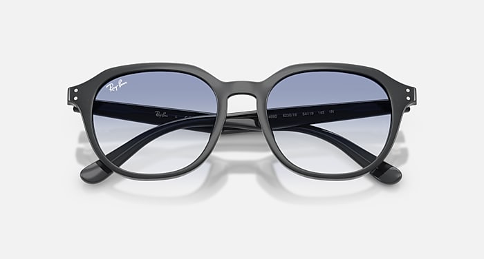Ray-Ban Sunglasses Unisex Rb4459d - Opal Grey Frame Blue Lenses 54-19