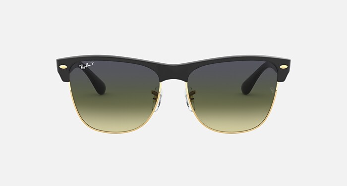 CLUBMASTER OVERSIZED Sunglasses in Black and Polarized Blue