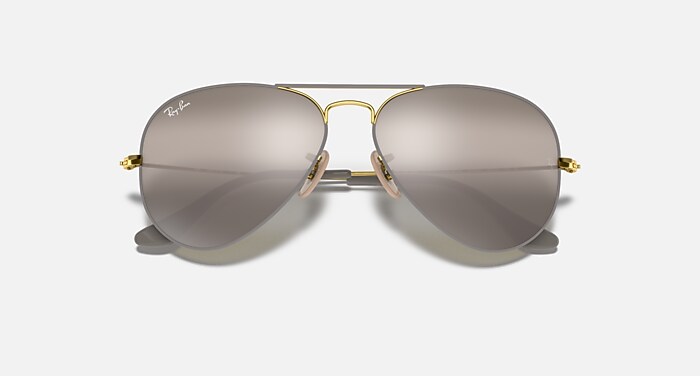 AVIATOR MIRROR Sunglasses in Grey and Grey - RB3025 | Ray-Ban®