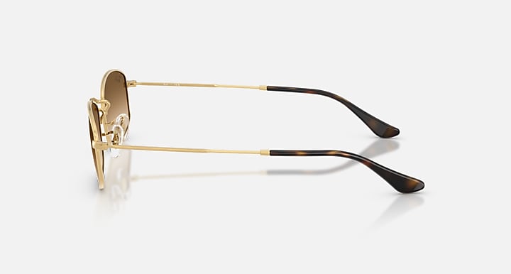 Ray-Ban Sunglasses Unisex Rb3832 - Arista Gold Frame Brown Lenses 52-21