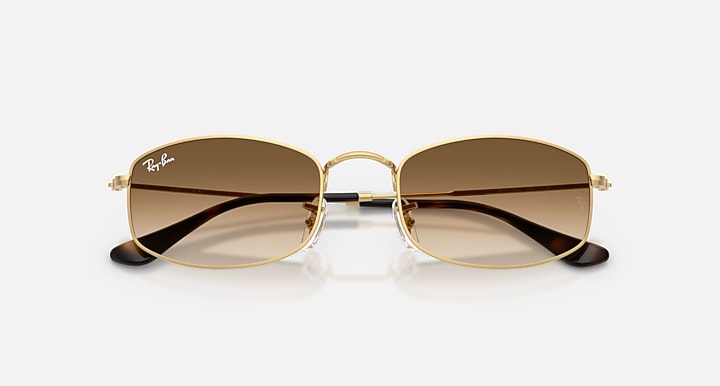 Ray-Ban Sunglasses Unisex Rb3832 - Arista Gold Frame Brown Lenses 52-21