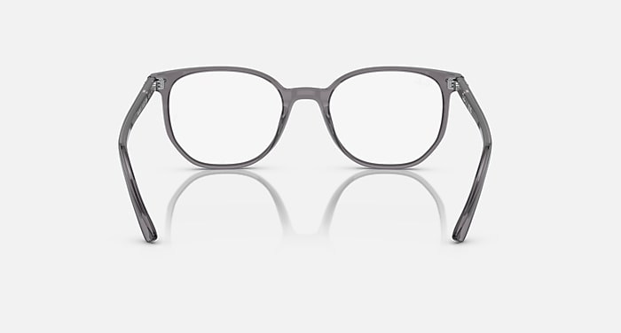 Ray-Ban Eyeglasses Elliot Optics Havana On Transparent Green Frame Demo Lens Lenses