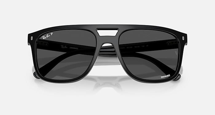 Ray-Ban Sunglasses Unisex Rb2213ch Chromance - Black Frame Grey Lenses 58-20 Polarized