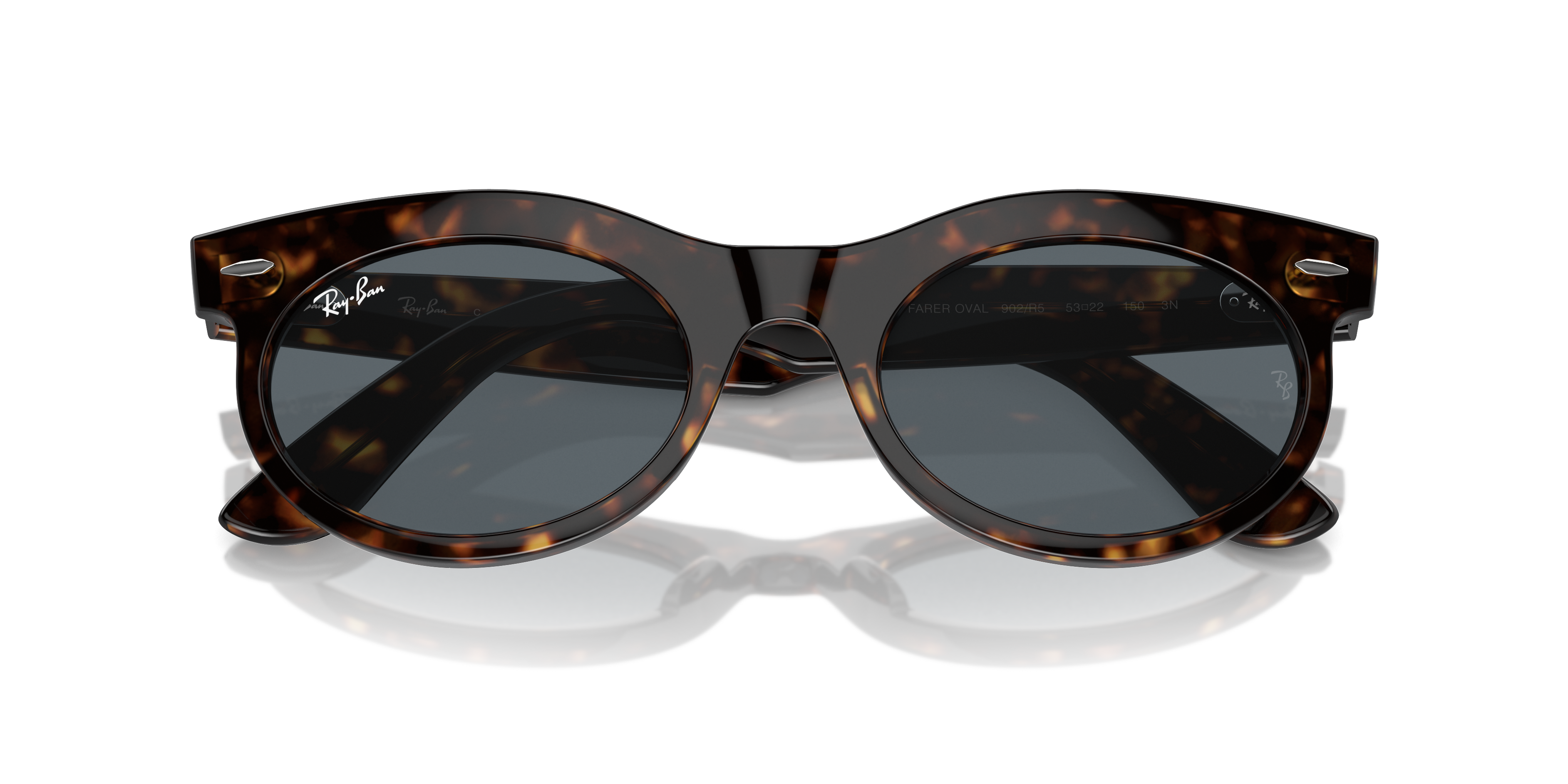 WAYFARER OVAL Sunglasses in Havana and Blue - RB2242F | Ray-Ban® US WAYFARER OVAL Sunglasses in Havana and Blue - RB2242F | Ray-Ban® US