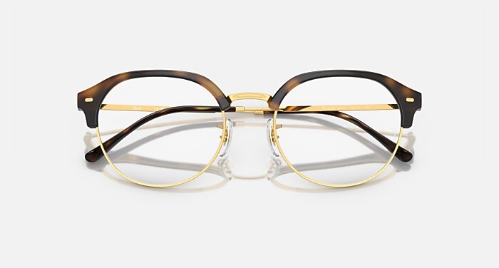 RB7229 OPTICS Eyeglasses with Havana On Gold Frame - RB7229 | Ray 