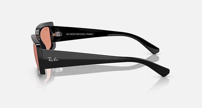Ray-Ban KILIANE ORB4395F ブラック/ダークグレー KILIANE BIO-BASED Sunglasses in Black and Orange - RB4395 | Ray