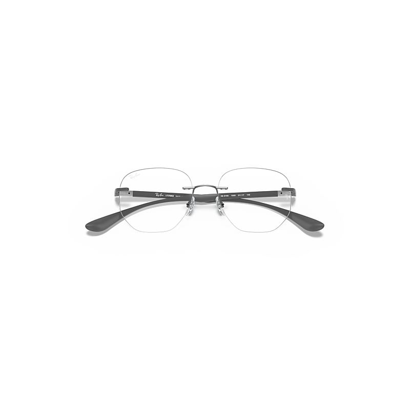Ray-Ban Rb8766 Optics Eyeglasses Sand Grey Frame Clear Lenses 51-17