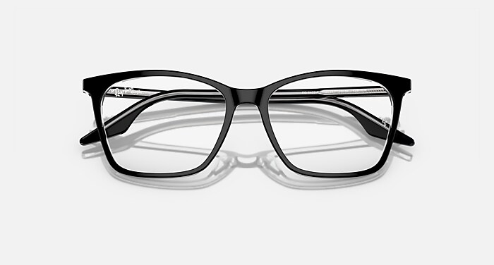 RB5422 OPTICS Eyeglasses with Black On Transparent Frame - RB5422F  