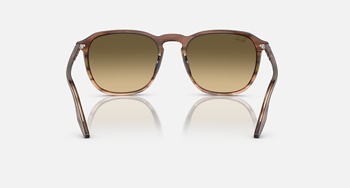 Ray-Ban Sunglasses Unisex Rb2203 - Havana Blue Turtle Frame Blue Lenses 55-20