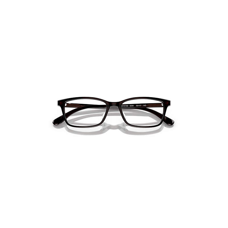 Ray Ban Rb5416 Optics Eyeglasses Transparent Brown Frame Demo Lens Lenses Polarized 53-17