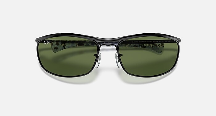 OLYMPIAN I DELUXE Sunglasses in Black and Green - RB3119M