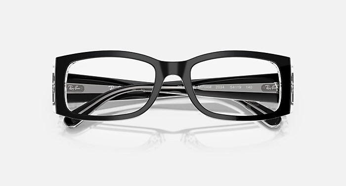 レイバン公式ストア】 Ray-Ban® MIRIAM OPTICS メガネ | 透明上に