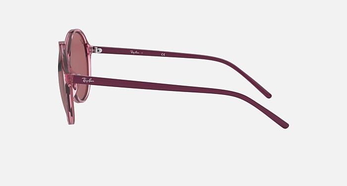 RB4304F Sunglasses in Transparent Pink and Dark Violet